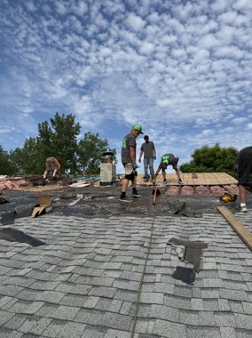 Completed roof, clean lines &mdash; TNE Roofing & Siding