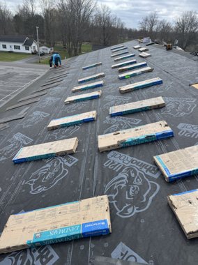 New shingle roof with skylights &mdash; TNE Roofing & Siding